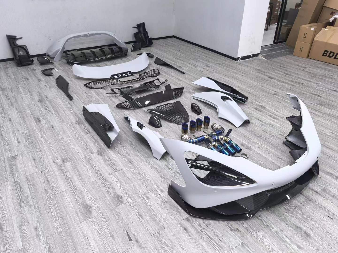 McLaren 720S Upgraded with 765LT Style Body Kit Carbon Fiber Body Kit