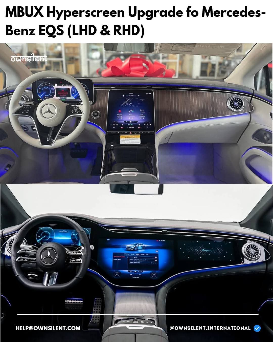 Genuine Mercedes-Benz EQS MBUX Hyperscreen Retrofit Kit (LHD & RHD) – OEM Display Upgrade