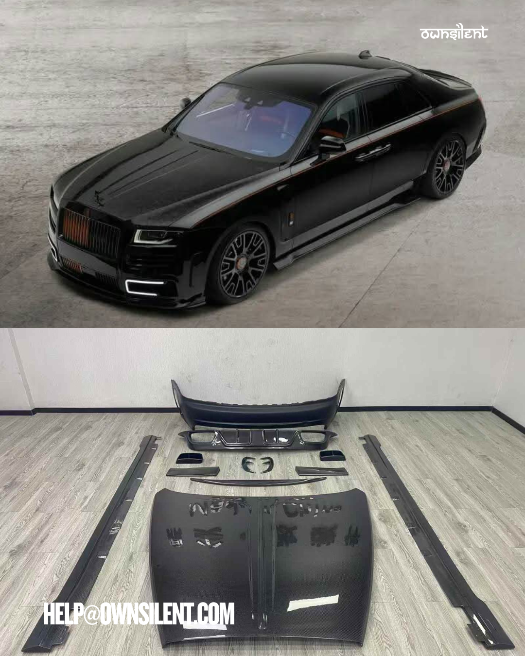 Mansory Design Full Dry Carbon Fiber Body Kit for Rolls-Royce Phantom