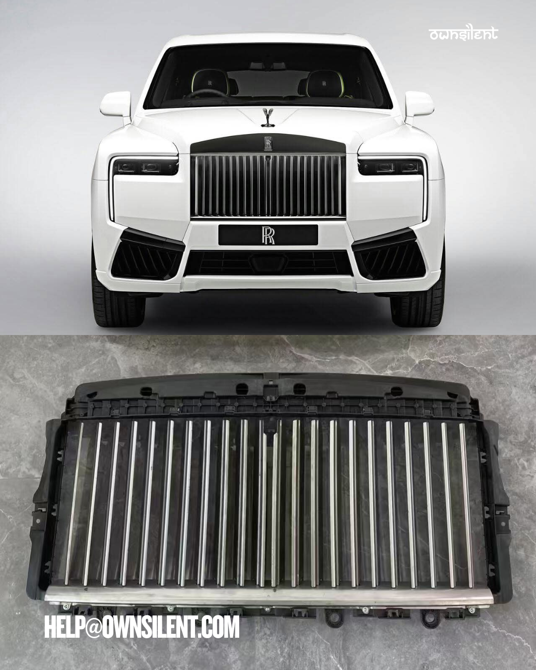 Rolls-Royce Cullinan Series I Conversion Facelift Body Kit to Series II