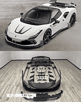 Ferrari F8 Mansory Design Wet Carbon Fiber Body Kit