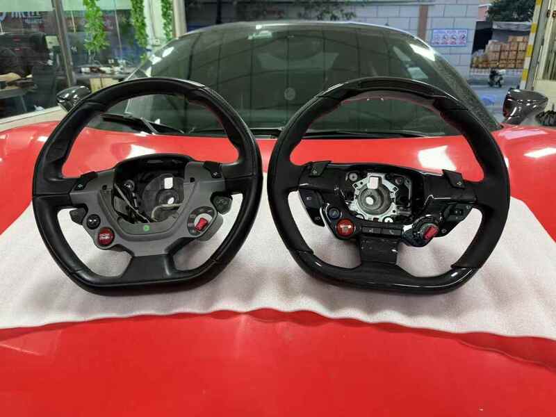 Ferrari LED Carbon Fiber Steering Wheel for 458, FF, F12, 488, GTC4, 812, F8, Portofino
