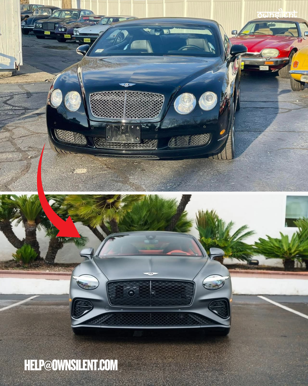 Bentley Continental GT 2003–2018 Conversion Body Kit | Upgrade to 2025 Shape