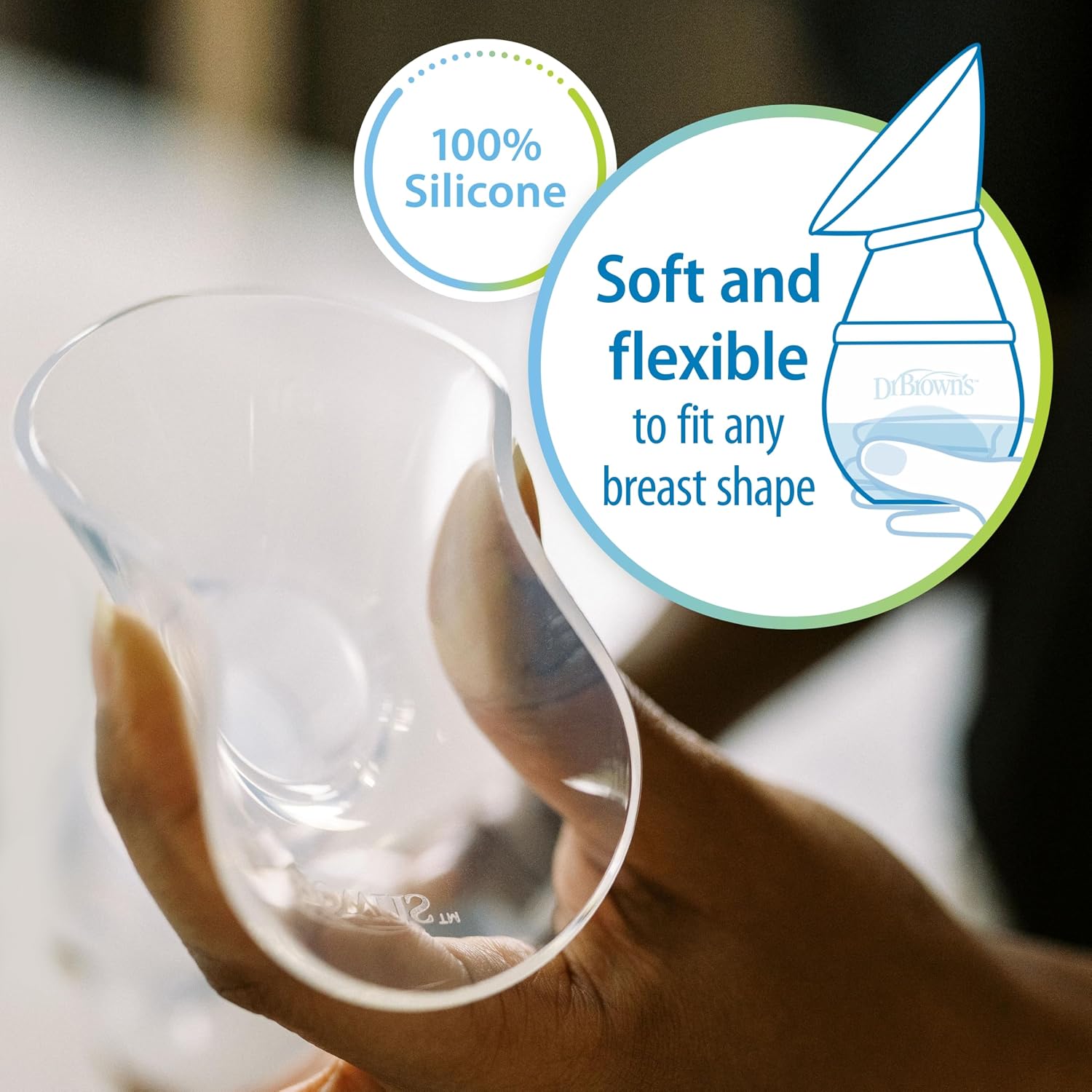 Dr. Brown's One-Piece Silicone Collector with Baby Bottle and Travel Bag
