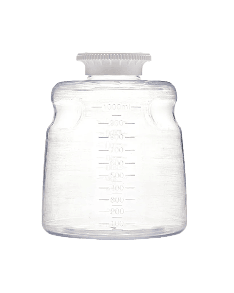 Autofil® Polystyrene Media Storage Bottles SECUREgrasp GL45 Cap 1000 mL 24/CS