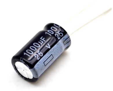 CAPACITOR 1000UF 25V