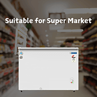 Suitable for Super Market: Blue star Hard Top 300 litre Chest Freezer CF3-300MEW-SD Suitable for Super Market: Blue star Hard Top 300 litre Chest Freezer CF3-300MEW-SD