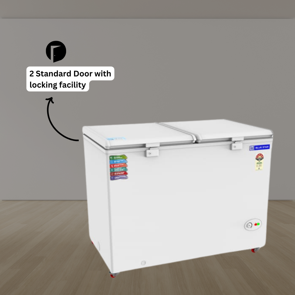 Blue star 400 liter Deep freezer Price with 2 Standard Door & locking facility Blue star 400 liter Deep freezer Price with 2 Standard Door & locking facility