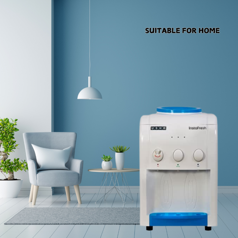 Suitable for Home: Usha Instafresh Countertop Water Dispenser.