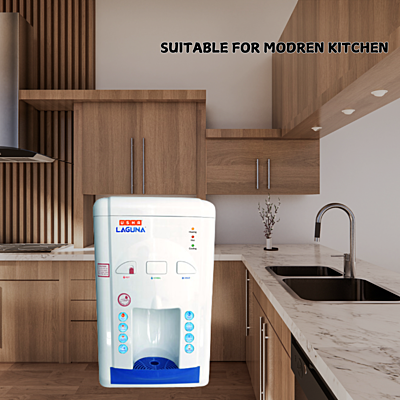 Suitable for Modern Kitchen:  Usha Laguna Table Top Water Dispenser.