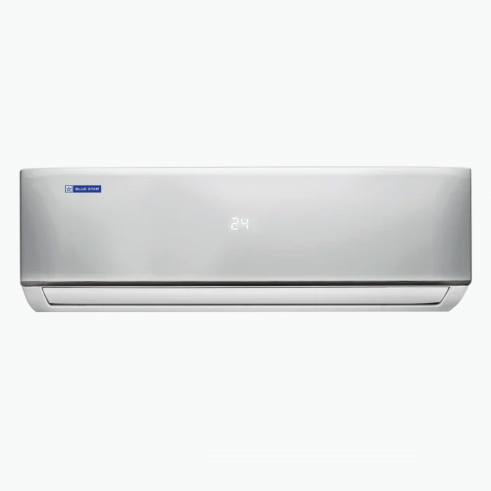 Blue Star Fixed Speed Split AC - 2 Ton 2 Star cooling a living room.