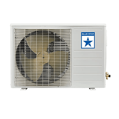 Blue Star Fixed Speed Split AC with its remote control, highlighting its user-friendly operation.