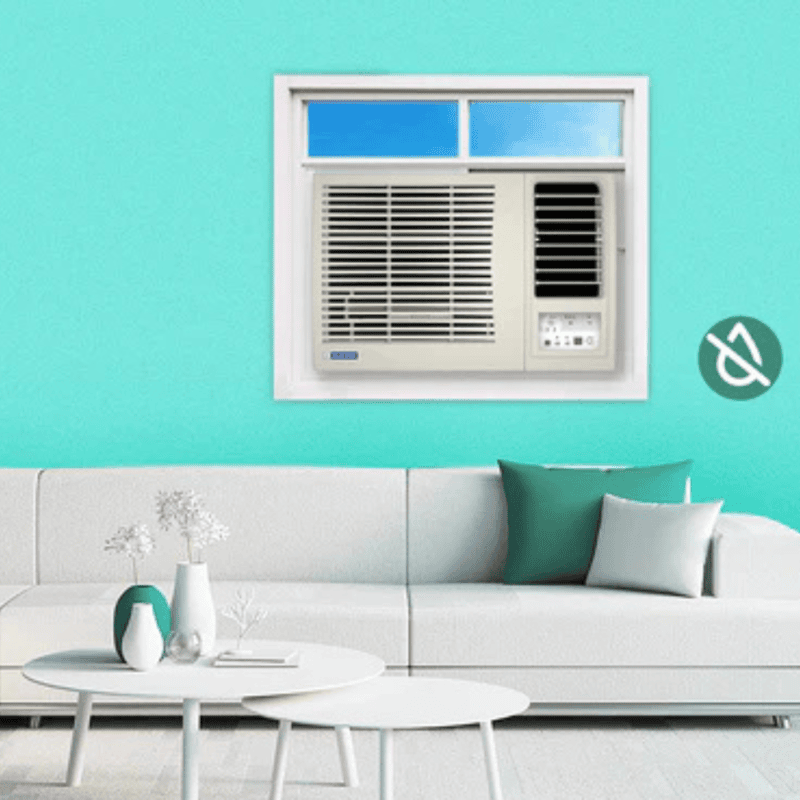 A person relaxing in a cool and comfortable room with the Blue Star WIE324L