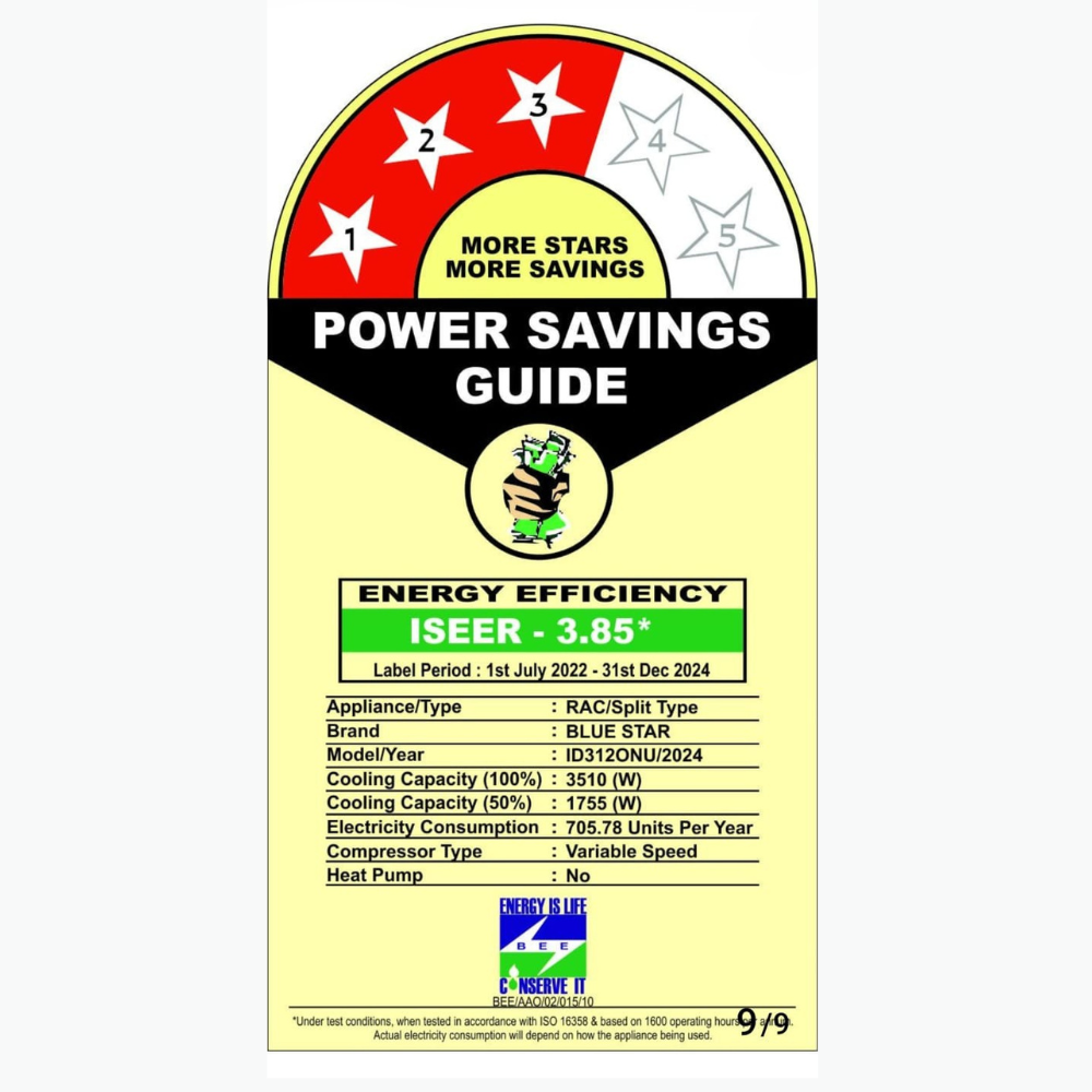 Energy-efficient cooling with the Blue Star ID312ONU inverter split AC unit. Energy-efficient cooling with the Blue Star ID312ONU inverter split AC unit.