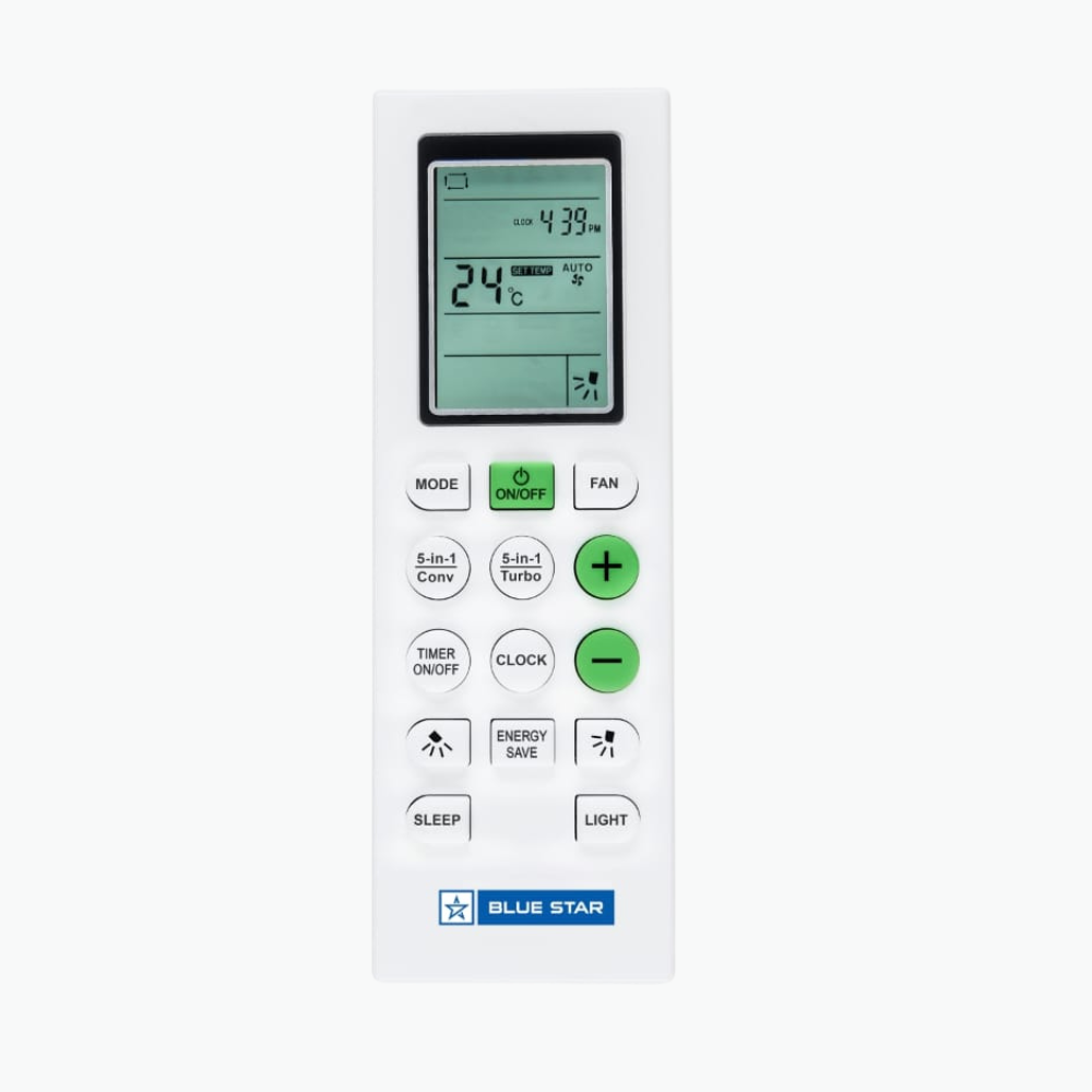 Blue Star IA311YNU Inverter Split AC-0.9 Ton 3 Star with LCD Display Remote