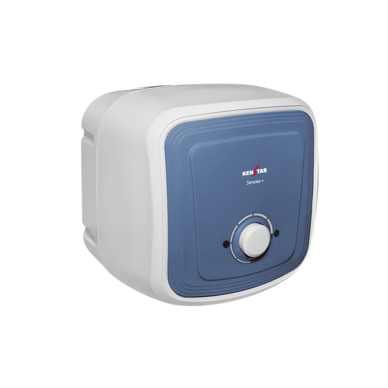 The complete Kenstar Serene+ 10L storage water heater unit, front-on.