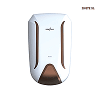 A vertical, white Kenstar Inste 3L instant water heater with green accents, shown front-on. A vertical, white Kenstar Inste 3L instant water heater with green accents, shown front-on.