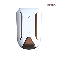 A vertical, white Kenstar Inste 5.9L instant water heater with green accents, shown front-on.