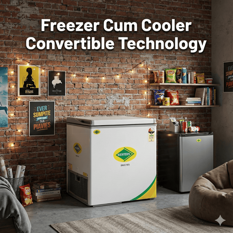 Western Deep freezer in Gurgaon 190L capacity unit ideal for shops in Noida.