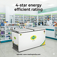 Inside view of Western D525H224 freezer showing storage baskets and high density PUF insulation.