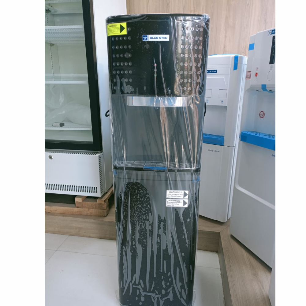 Front view of Blue Star BL1HPCGA Bottom Loading Water Dispenser. Front view of Blue Star BL1HPCGA Bottom Loading Water Dispenser.