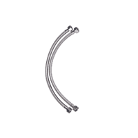 Angled shot of the Usha Misty 25L water heater installed on a bathroom wall. Angled shot of the Usha Misty 25L water heater installed on a bathroom wall.