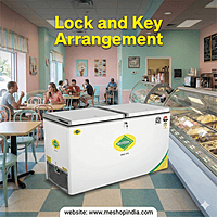Commercial Western D550H225 deep freezer with lock and key arrangement for security. Commercial Western D550H225 deep freezer with lock and key arrangement for security.