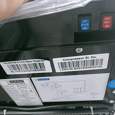 Blue Star BL1HPCGA Bottom Loading Water Dispenser with easy-to-use controls.