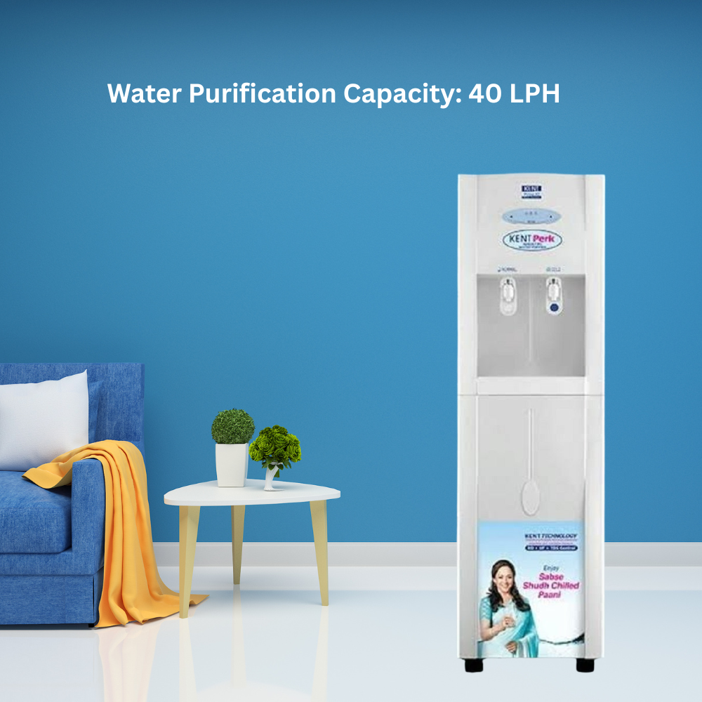 Kent Perk Inbuilt RO Purifier with Chiller with 40 LPH Water Purification Capacity.