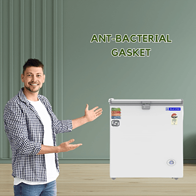 Efficient freezing with the 180-liter Blue Star hard top freezer. Efficient freezing with the 180-liter Blue Star hard top freezer.