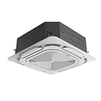 Ceiling-mounted AC unit, Blue Star.