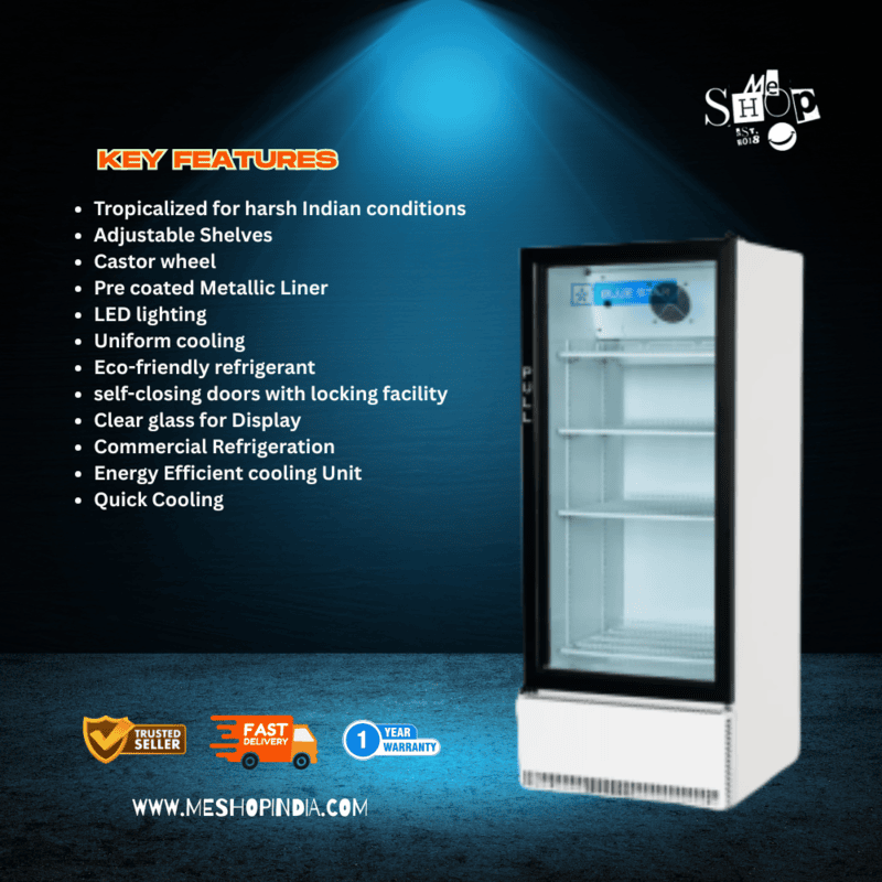 Extra-large freezer for reliable frozen food preservation.