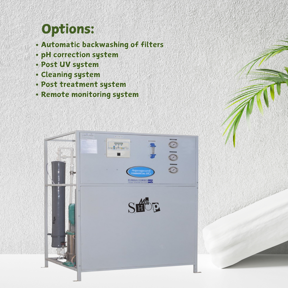 The high-pressure pump and RO membrane housing of the Aquaguard 100 LPH system. The high-pressure pump and RO membrane housing of the Aquaguard 100 LPH system.
