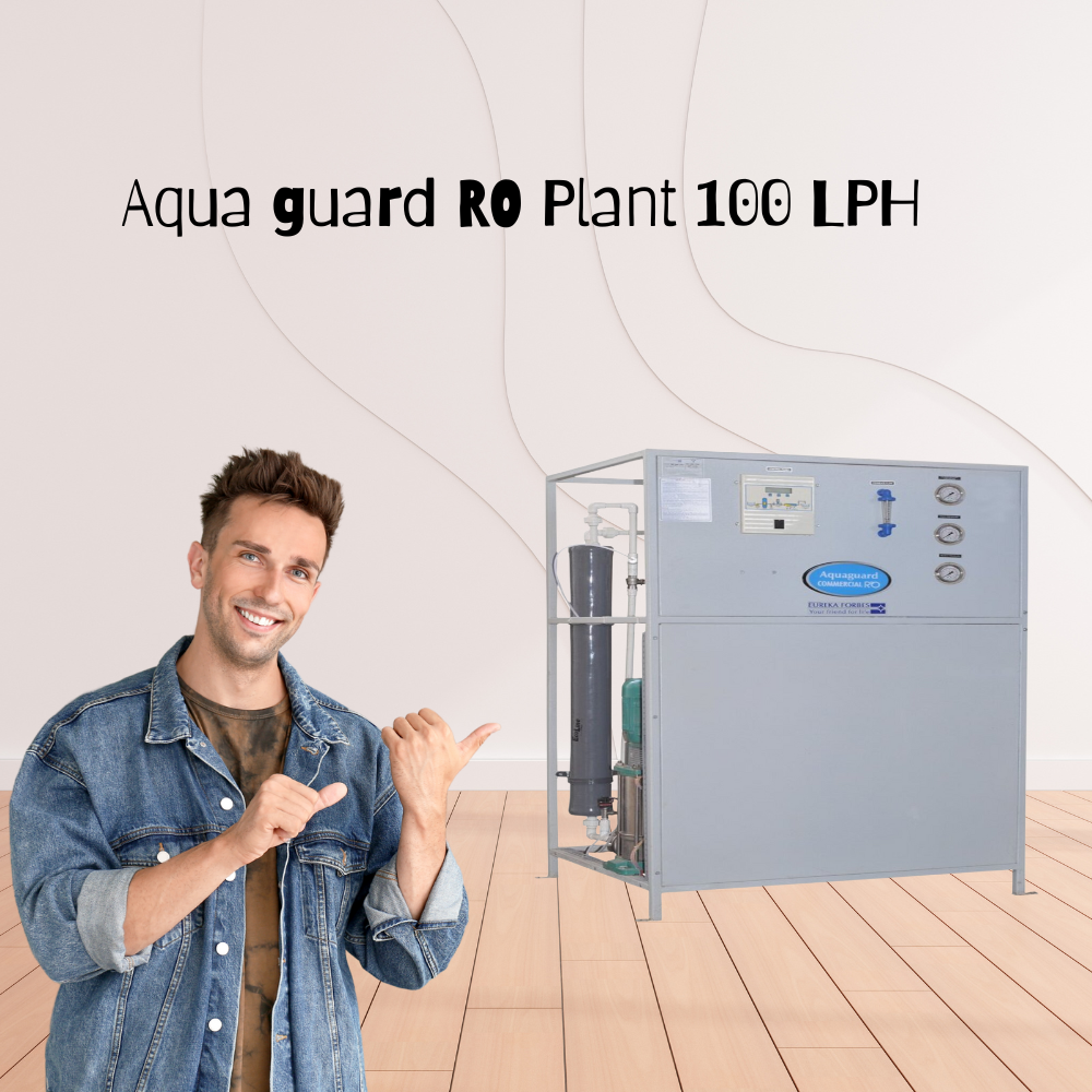 The Aquaguard RO Plant 100 LPH providing purified water for a restaurant in Gurgaon.