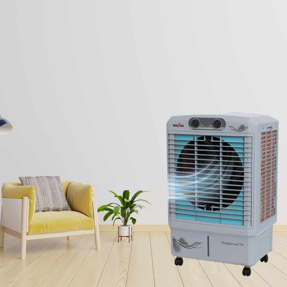 Close-up of the KenStar Wonder Cool honey comb cooling pads.