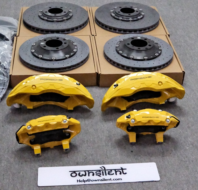 OWNSILENT Carbon-Ceramic Braking System For Porsche Cayenne GTS with Calipers & Pad