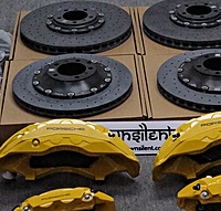 OWNSILENT Carbon-Ceramic Braking System For Porsche Cayenne GTS with Calipers & Pad