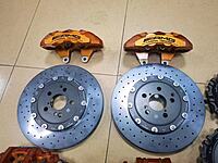 OWNSILENT Carbon-Ceramic Braking System for Mercedes-Benz S63 with Calipers and Pads