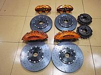 OWNSILENT Carbon-Ceramic Braking System for Mercedes-Benz S63 with Calipers and Pads