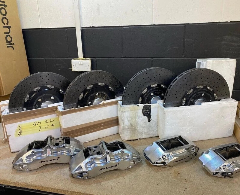 OWNSILENT Carbon-Ceramic Braking System for McLaren 600LT with Calipers & Pads