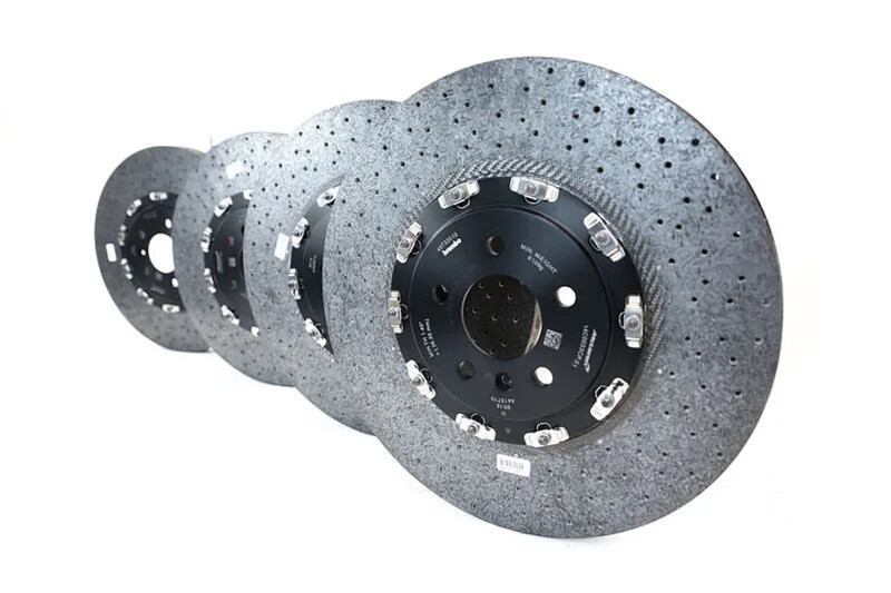 OWNSILENT Carbon-Ceramic Braking System for McLaren 675LT with Calipers & Pads