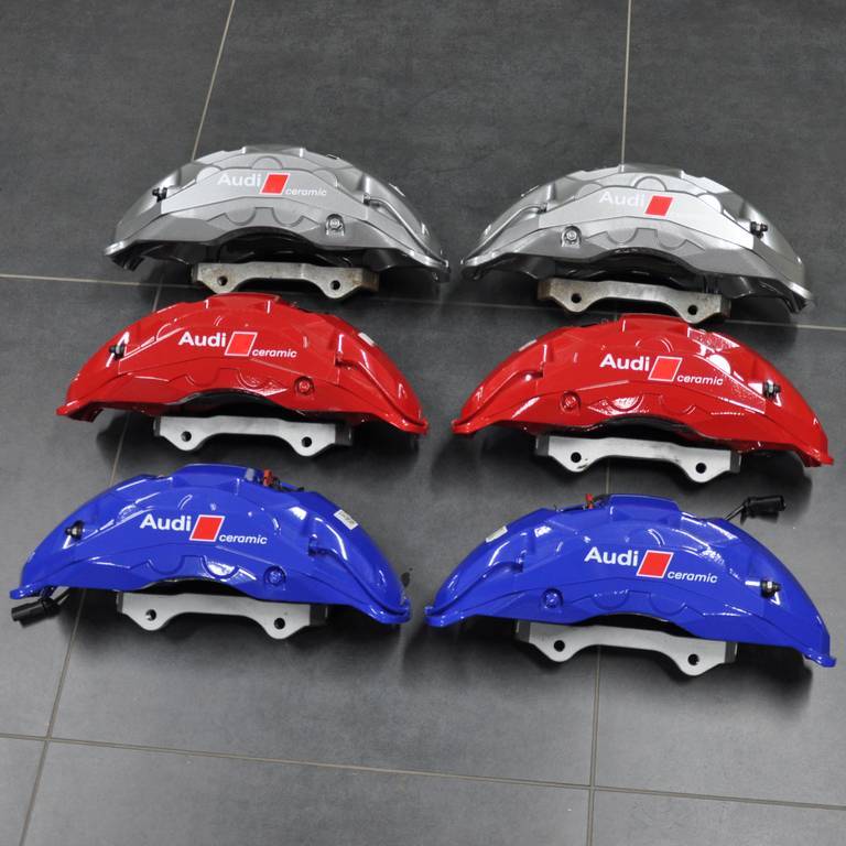 OEM Audi RS6/RS7 C8 Carbon Ceramic Brake Kit (440/370mm) RED, GREY & BLUE Calipers