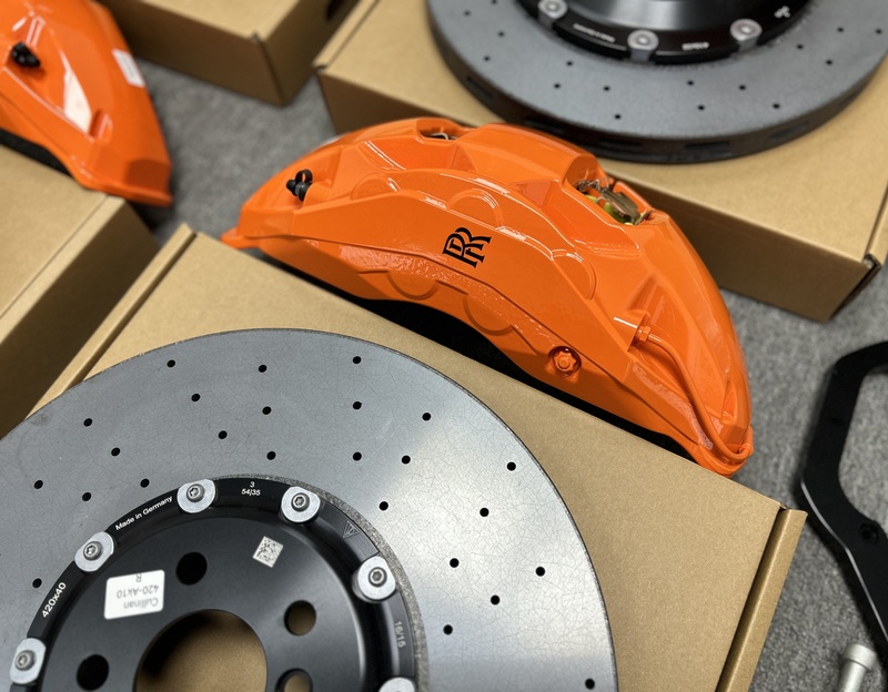 OWNSILENT Carbon-Ceramic Braking System for Rolls-Royce Ghost - 430mm x 40mm Front, 402mm x 30mm Rear