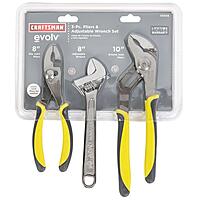 Craftsman Evolv Pliers & Adjustable Wrench Set (Pack of 3)