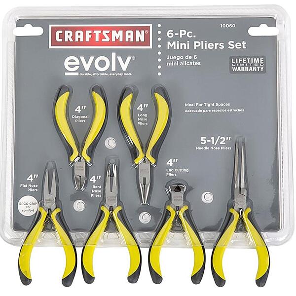 Craftsman Evolv Mini Pliers Set (Pack of 6)