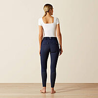 WMN Tri Factor Grip Full Seat Breech Navy Ariat