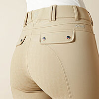 WMN Tri Factor Grip Full Seat Breech Tan Ariat