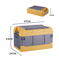 Best Selling Folding Car Storage Box Foldable Plastic Trunk Organizer with Lid