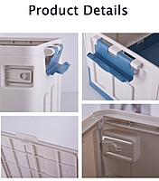 Best Selling Folding Car Storage Box Foldable Plastic Trunk Organizer with Lid