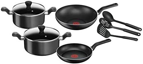 Tefal Non Stick Cookware Set Super Cook 9pcs Black B143S984